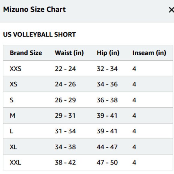 NWT ~ Mizuno's Women's Vortex V2 Volleyball Short (Size: XL) - Picture 4 of 4